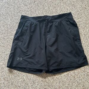 Under Armour Black Performance Shorts with Subtle Logo